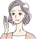困っている女性の画像